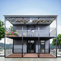 Maison en conteneur extensible de 20 pieds 30 pieds 40 pieds Maison mobile pour hôtel Bureau Villa Hôpital Extérieur