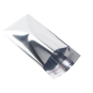 Bạc kim loại gửi thư Túi tùy chỉnh nhựa quần áo Poly bưu phẩm bao bì may mặc tự dính Aluminum foil <span class=keywords><strong>metallized</strong></span> Túi - Product Image 4