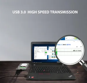 ULT-2.5 3.5 인치 HDD SSD를위한 12V 전원 어댑터와 USB 3.0 변환기에 SATA 결합