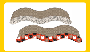 <span class=keywords><strong>TAIDO</strong></span> Planche à gratter pour chat en carton sûre et sans pollution pour arbres à chat et griffoirs - Product Image 2