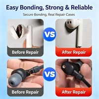 Lem Perekat Perbaikan Earphone Transparan Viskositas Tinggi untuk Headphone, Earbud, Bagian Speaker, Perbaikan Perawatan Harian