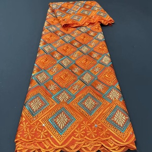 Último conjunto de algodón suizo de Nigeria, cordones de gasa suiza de alta calidad, telas de algodón africano - Product Image 5