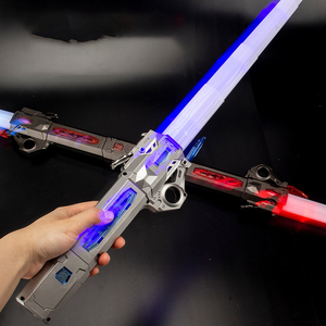 Cool Promotional Toy RGB 7 Colors Changeable Retractable Light Sabers Sword LED Light Sabers Toy with FX Sound USB Charging - Product Image 2