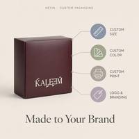 Fabricant de boîtes-cadeaux de marque haut de gamme, doublure intérieure personnalisée, logo imprimé sur les bords dorés, boîte en carton pour accessoires de parfum