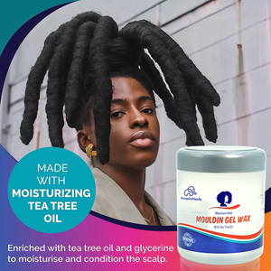 Gel coiffant végétalien à l'huile d'arbre à thé bio Strong Hold, sans résidus, pour tresses, torsades, ondulations et dreadlocks - Product Image 2
