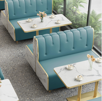 Ensemble table et chaises pour salon de thé, restaurant, style moderne et simple, en bois massif, avec canapé, idéal pour les desserts et les burgers