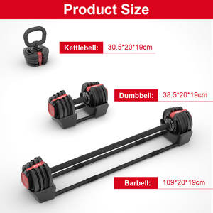 الأكثر مبيعًا 3 في 1 صالة رياضية لياقة بدنية دمبلز قابل للتعديل + حديد + غلاية لكمال الأجسام - Product Image 6