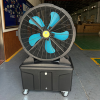 Ventilador de Niebla Portátil de Bajo Ruido, 0.5KW, 220V, 50HZ, Material PP de Alta Calidad, con Tanque de Agua, Enfriador de Aire Portátil