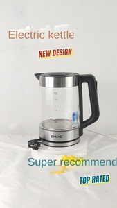 High Borosilicate Glass Cordless Electric Tea <b>Kettle</b> 304 Stainless Steel Base LED Light Auto Shut-Off Boil Dry 360 Household - Product Image 2