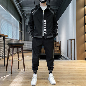 Moda erkek takım elbise 2 adet erkek koşu kıyafetleri toptan erkekler eşofman takımları eşofman - Product Image 4