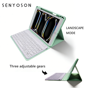 आईपैड प्रो/एयर/मिनी 360 डिग्री घूर्णन iपैड प्रो/एयर/मिनी डिग्री घूर्णन आईपैड के लिए बैकलिट कवर कवर - Product Image 6