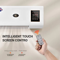 Ventilateur de chauffage mural électrique 1800W, double fonction, pour chauffage d'appoint domestique