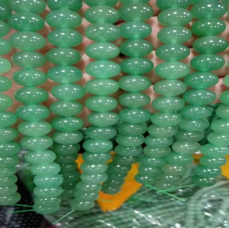 Großhandel Werkspreis 8 mm Größe Naturstein grün Aventurine Jade Perlen runde Form für Schmuckherstellung