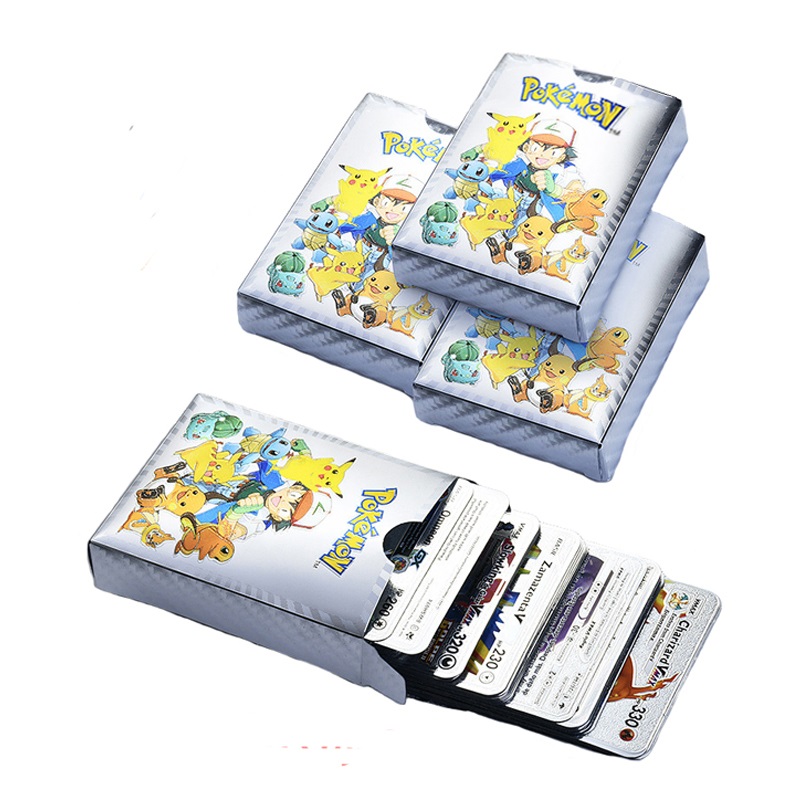 55PCS English Sliver