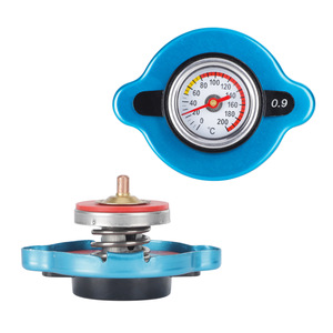Universal Water Tank Lid With Temperature Gauge Medium Size Aluminum Case For Radiator Replacement - Product Image 5