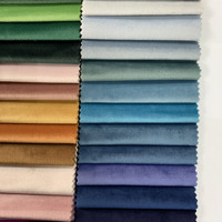 Tissu de canapé en velours hollandais multicolores en polyester tricoté pour l'ameublement textile, produit chinois