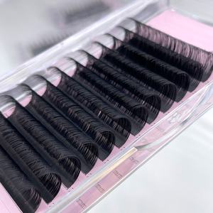 Fournitures d'extension de cils Pbt coréen de qualité supérieure moelleux <span class=keywords><strong>velours</strong></span> cachemire cils soie mat extension de cils plateaux de Volume - Product Image 6