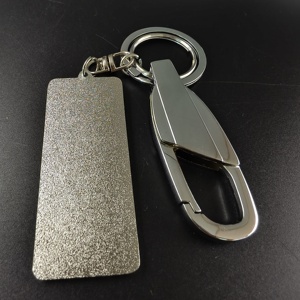 Porte-clés en métal nickelé personnalisé avec logo d'entreprise, cadeau promotionnel haut <span class=keywords><strong>de</strong></span> gamme, fabricant, commande en gros - Product Image 5