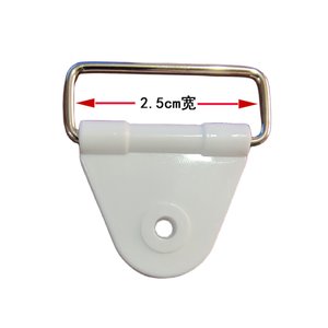 Anillo de fijación de metal con hebilla triangular de 2,5 cm de ancho para accesorios de soporte - Product Image 1