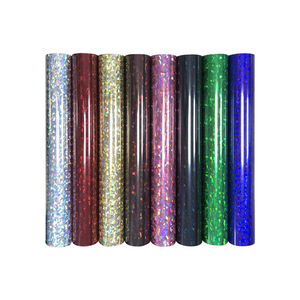 Wholesale Heat Transfer <strong>Vinyl</strong> Plotter Cutter High Flex Easyweed Poly <strong>Holographic</strong> Heat Transfer HTV <strong>Vinyl</strong> for T-shirt - Product Image 1