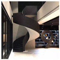 Modernes Design Maßgefertigte Wohnhaus-Wendeltreppe Villa Innentreppe