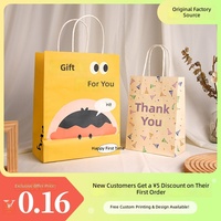 Sac fourre-tout en papier kraft personnalisé avec logo imprimé, sac d'emballage pour café, lait, thé à emporter, restauration, sac cadeau de vacances