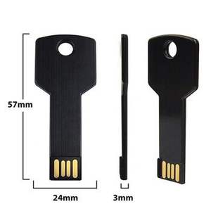 免费数据预加载金属钥匙形状USB闪存盘高品质2.0笔驱动器cles usb <span class=keywords><strong>32go</strong></span> logo 16GB 8GB 4GB 2GB 64GB pendrive - Product Image 4