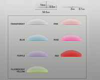 Tampons plats en kératine sans colle, effet gel brillant coloré, pour lifting des cils, étape 1, autocollants pour permanente des cils, tampons adoucissants