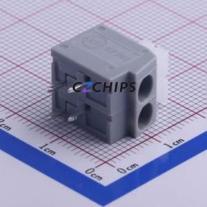 KF202-5.0-2P Spring Terminal Block Through hole Component (THT),P=5mm Connector 5mm 2P 2 16A - Product Image 1