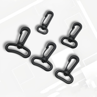Mousqueton pivotant en plastique de petite taille, clip de rechange rotatif pour sangle étroite, cordons de sécurité