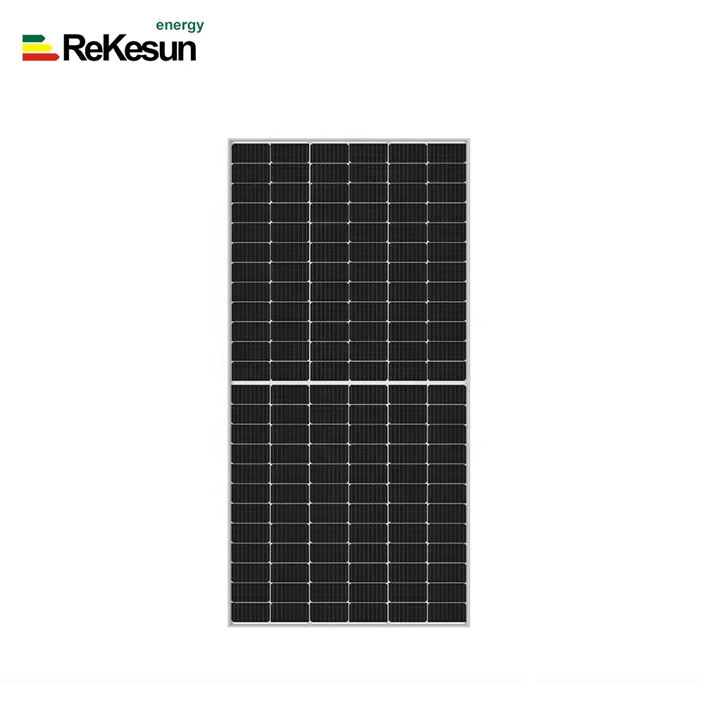 Rekesun 450W per tetto domestico utilizzare sistemi solari pannelli fotovoltaici monocristallini ad alta efficienza 20% conversione