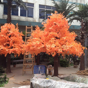 Árbol de arce rojo otoño artificial al por mayor diseño grande de fibra de vidrio para decoraciones al aire libre - Product Image 3