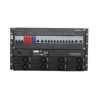 Armoire de batterie extérieure 38U 42U MS2000, système d'alimentation CC intégré pour télécommunications