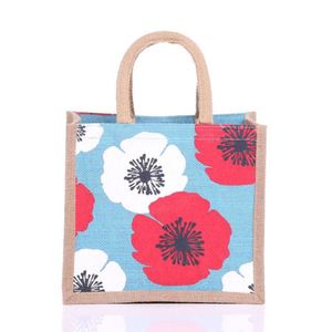 Sac fourre-tout en toile de jute personnalisé pour les courses, sac publicitaire promotionnel - Product Image 1