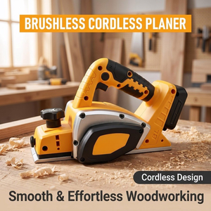 <span class=keywords><strong>Raboteuse</strong></span> à main sans fil sans balais compatible avec les batteries <span class=keywords><strong>DeWalt</strong></span>, poignée antidérapante, bouton de réglage de la profondeur, <span class=keywords><strong>raboteuse</strong></span> pour le travail du bois - Product Image 2