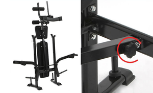 Black Bench – <span class=keywords><strong>banc</strong></span> de gymnastique multifonction fendu <span class=keywords><strong>Flybird</strong></span> <span class=keywords><strong>réglable</strong></span>, entraînement, Panca Piana régulabile, <span class=keywords><strong>banc</strong></span> de musculation, jambes bouclées - Product Image 4