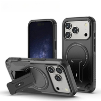 Nouvelle Coque Invisible Armor avec Support Magnétique pour Charge Sans Fil pour iPhone 17 Pro Max et iPhone 17 Pro