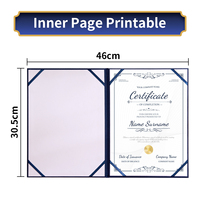 Carpeta de Papel Duro para Certificados, Cubierta de Diploma Impresa Personalizada, Portadocumentos de Premios de Tapa Dura para Uso en Ceremonias
