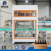 Empaquetadora Industrial de Tipo Agarrador, Totalmente Automática, Personalizable, con Pantalla Táctil PLC, Fácil Operación para Talleres de Empaquetado de Botellas y Frascos
