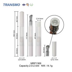 ปากกาลิปออยล์แบบหมุนได้ ปรับแต่งได้ บรรจุภัณฑ์แบบรีไซเคิล สำหรับครีมบำรุงรอบดวงตา น้ำมันทาเล็บ ลิปออยล์ 2 มล. พร้อมหัวแปรงโลหะ - Product Image 2