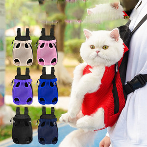 Popular Foldable Portable Travel Hiking Dog <b>Backpack</b> Puppy <b>Carrier</b> Breathable Mesh Pet <b>Backpack</b> for Dogs <b>Cats</b> - Product Image 1