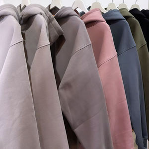 भारी वजन वाले ऊन हुडी पहने हुए कपास कट सीडब्ल्यू पूरे प्यूफ प्रिंट जिप पर विंटेज कढ़ाई पुरुषों के कपड़े निर्माता - Product Image 2