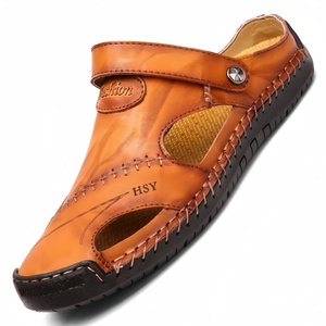 Mocassini Classici Estivi da <span class=keywords><strong>Uomo</strong></span> in Vera Pelle, Traspiranti, <span class=keywords><strong>Sandali</strong></span> da Spiaggia, Taglie Grandi 38-48, Zapatos De Hombre - Product Image 4