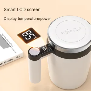 Fully Automatic Stainless Steel Magnetic Cup Rechargeable Portable Electric <b>Coffee</b> Mug Lid for Home Use and Business Gifts - Product Image 2