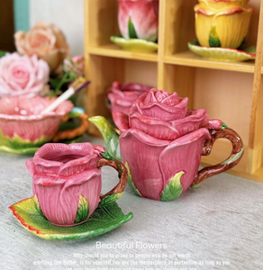 Customized Exquisite Luxurious Bone China European Style Afternoon <b>Tea</b> <b>Set</b> Eco-Friendly Dishwasher Safe Includes Rose Design Cup - Product Image 2