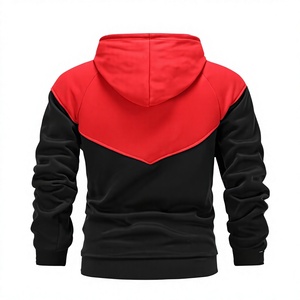 Men's Hoodie Raglan Sleeve Fleece Casual Winter Wear 100% Cotton Eco-Friendly Quick Dry 500g Black Red Pocket Design Regular Fit - Product Image 3