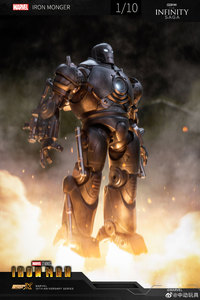 Figurine de collection ZD Toys, série anniversaire, ensemble complet, Iron Monger, édition éclairée, hauteur 23 cm, figurine d'action miniature - Product Image 4