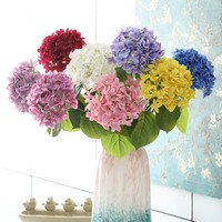 Fleur artificielle Hortensia français style européen, toucher doux et hydratant, pour décoration de mariage et de maison