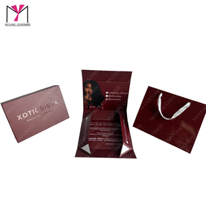 Sang Trọng Màu Đỏ Ưa Thích Tóc Giả Hộp Tóc Gói Moq 20 Pcs Doanh Nghiệp Nhỏ Thân Thiện Từ Hộp Quà Tặng Bao Bì Miễn Phí Thiết Kế UV In - Product Image 6