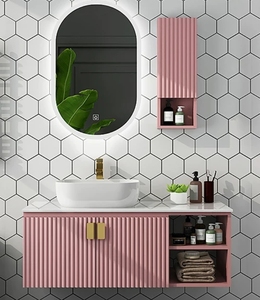 Conjunto de Muebles de Baño Modernos de Lujo Inteligente, <span class=keywords><strong>Lavabo</strong></span> de Piedra Natural con Mueble Integrado - Product Image 6